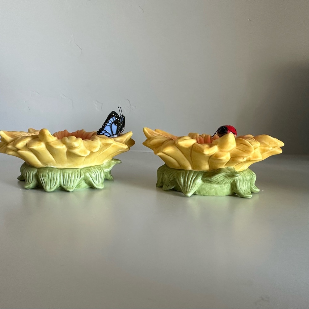NEW PartyLite Sunflower Buddies Tea Light Candle Holders - Picture 2 of 12